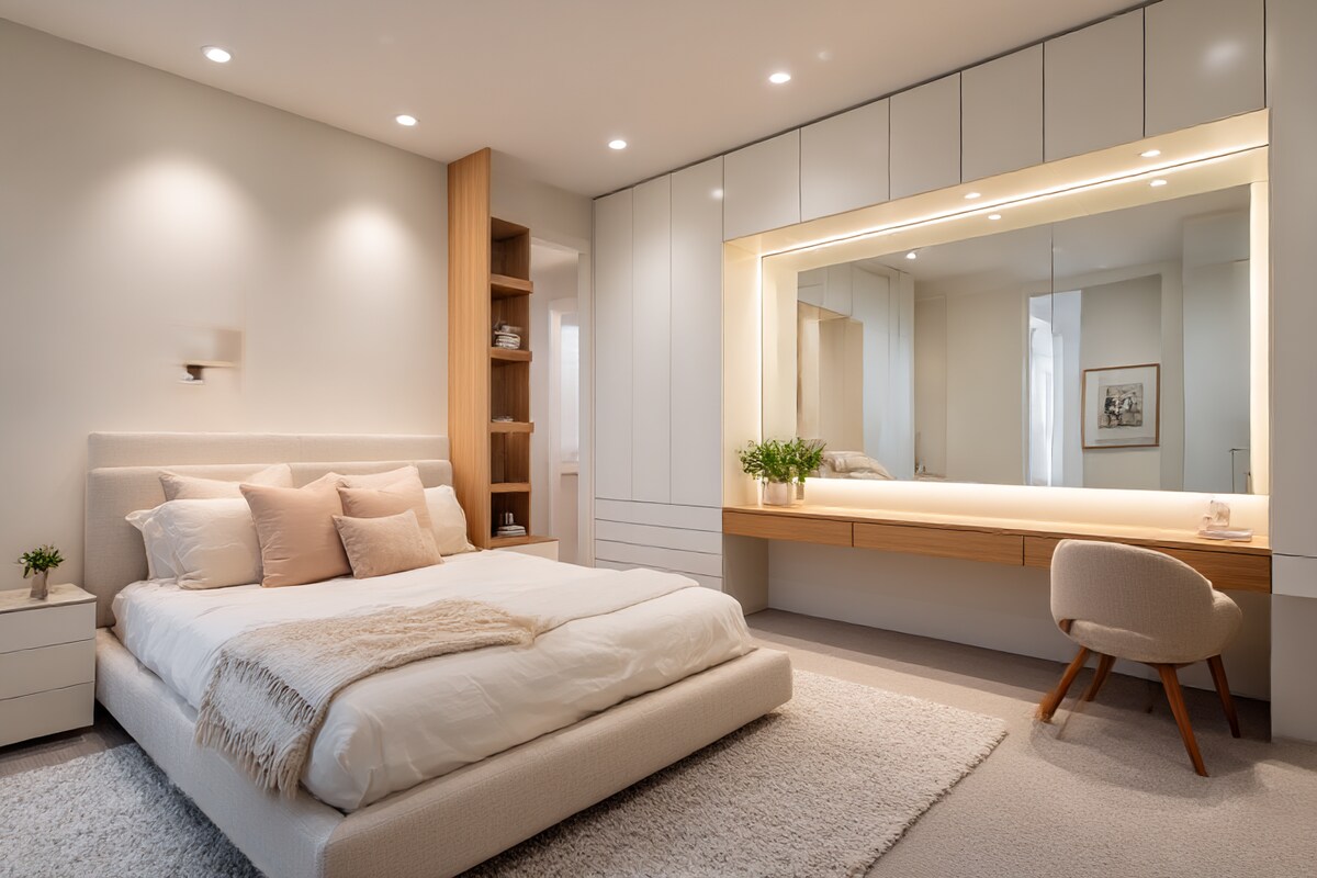 Hotel-Style Master Suite with Layered Ambient Cove & Bedside Pendant Lights #14